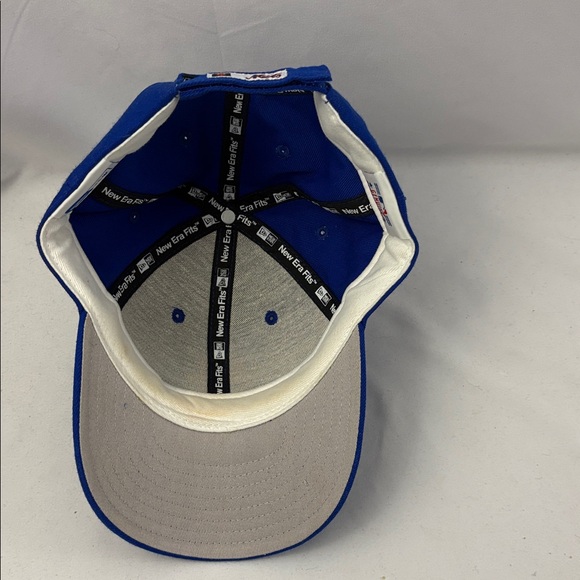 New York Mets New Era Cap Strapback Hat MLB Baseball Blue Orange - Picture 5 of 8